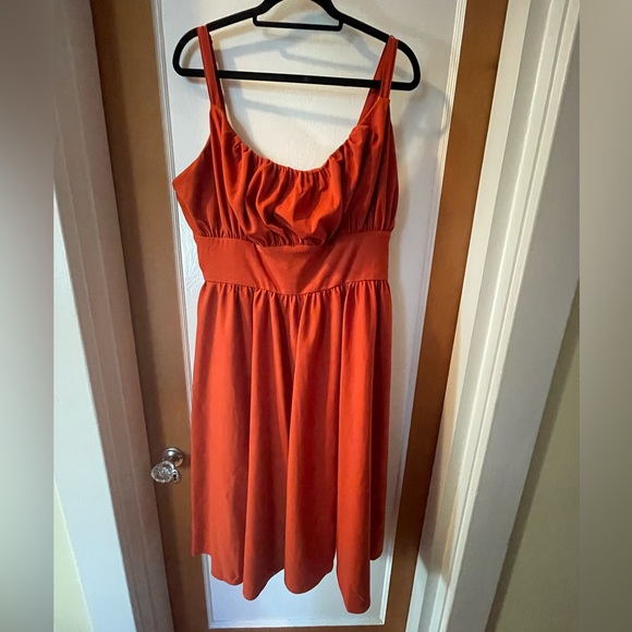 Ingenue Swing Dress in Pumpkin Spice - Picture 3 of 8